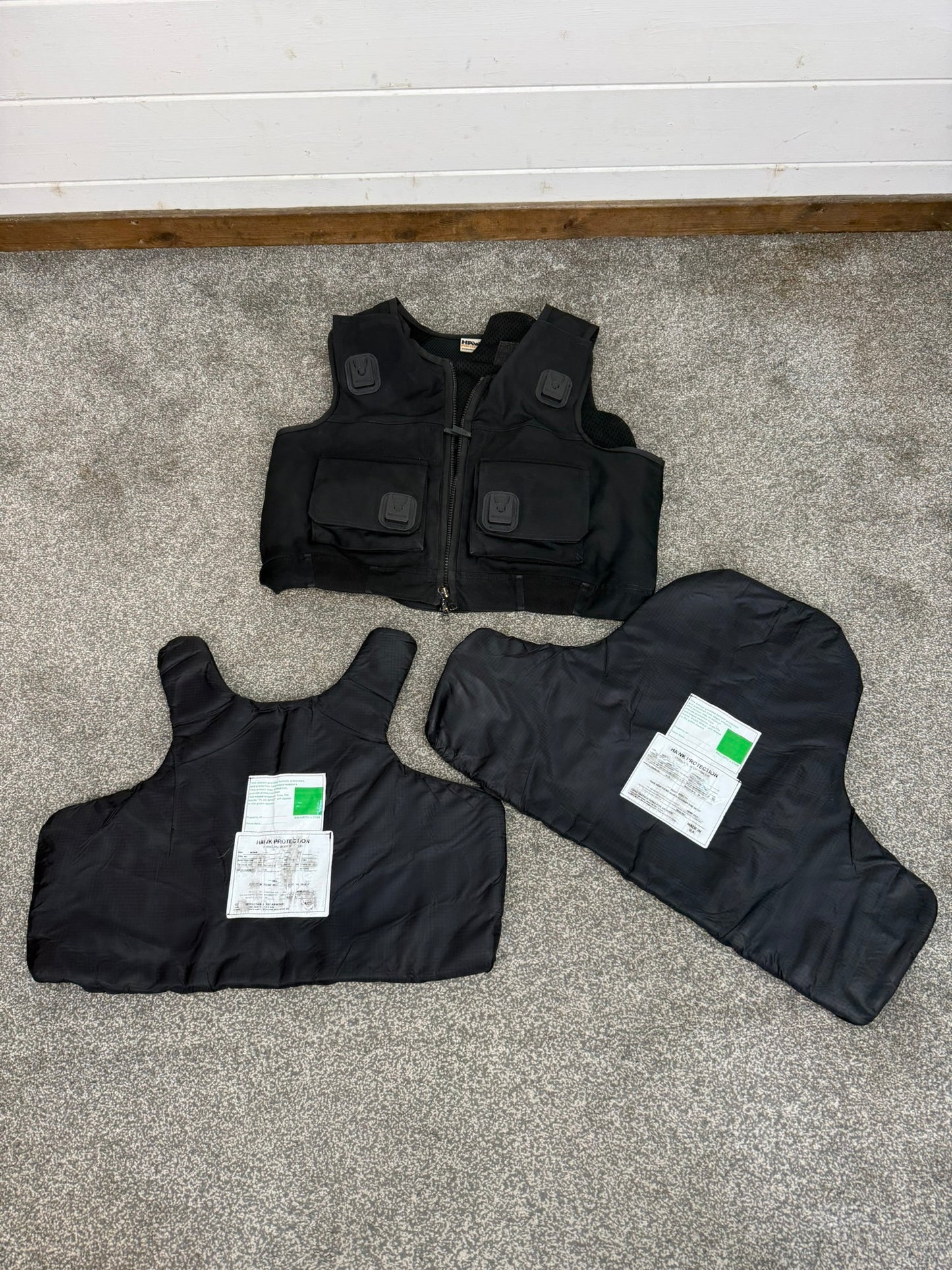 Ex Police Hawk Body Armour Vest XL Anti Stab & Ballistic HG1A & KR1 Security