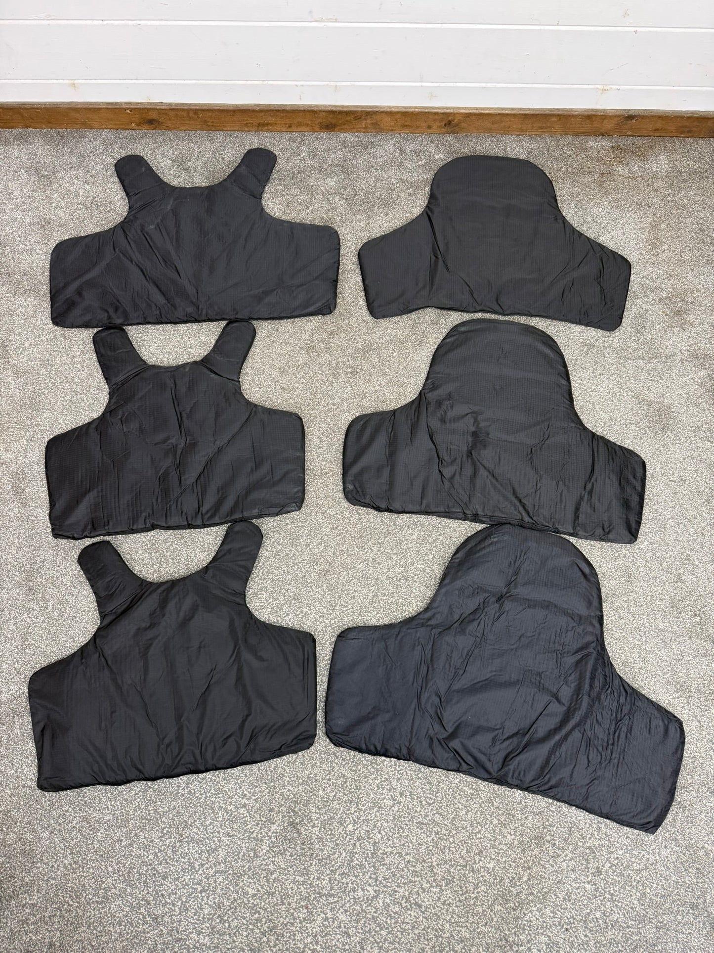 6x Ex Police Stab Vest Body Armour Ballistic Panel Insert Mixed Job Lot