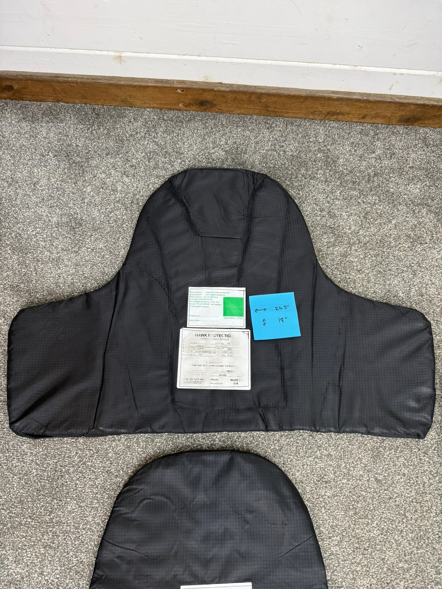 5x Ex Police Stab Vest Body Armour Ballistic Panel Insert Mixed Job Lot