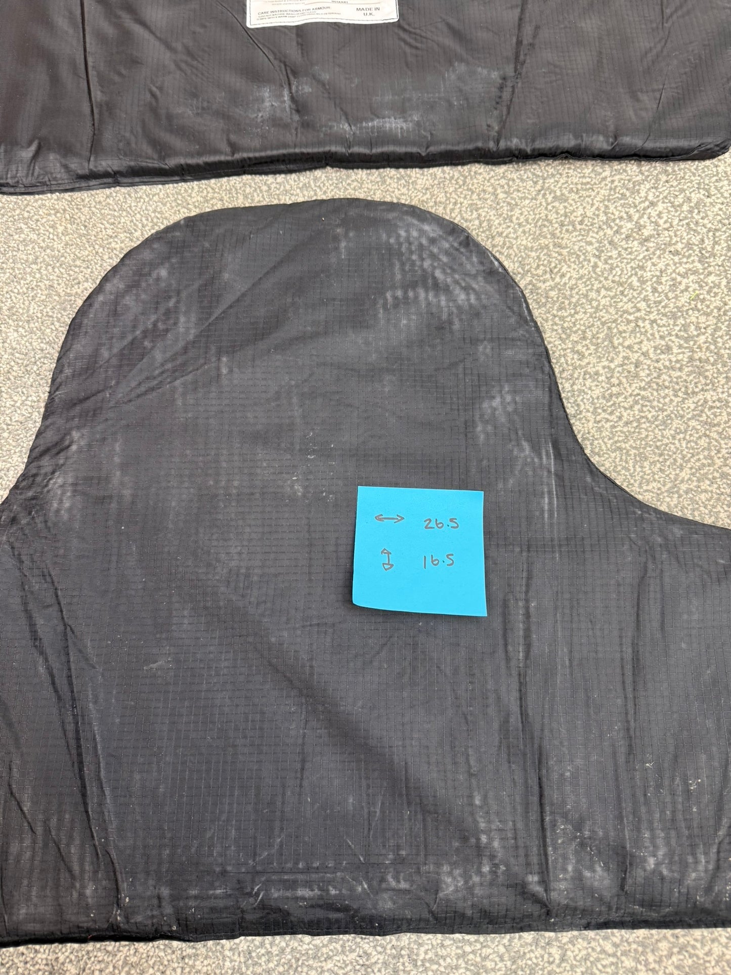 5x Ex Police Stab Vest Body Armour Ballistic Panel Insert Mixed Job Lot