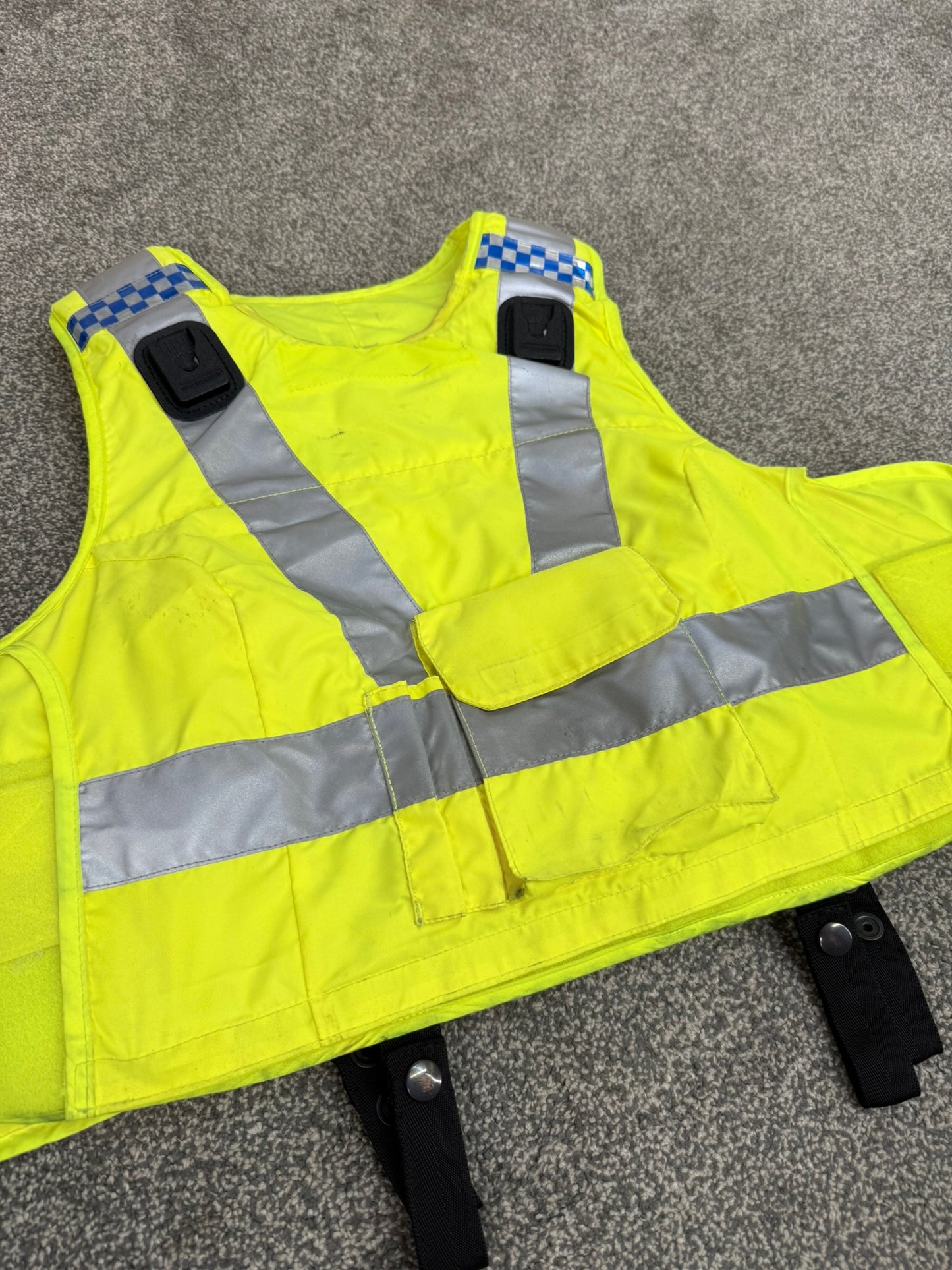 Ex Police Mehler Body Armour Vest XL Anti Stab & Ballistic HG1A & KR1 Security