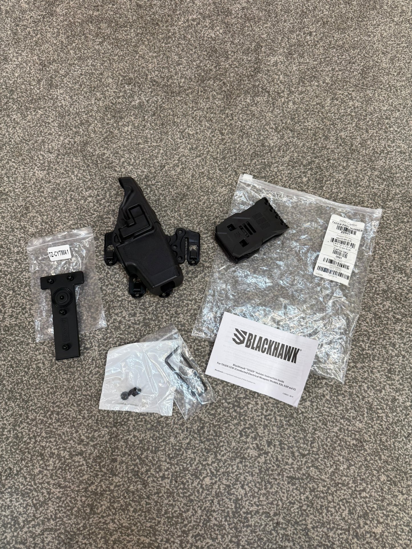 NEW Blackhawk CQC Taser X2 Holster Holder MOLLE Belt & AXON Ex Police Airsoft Cosplay