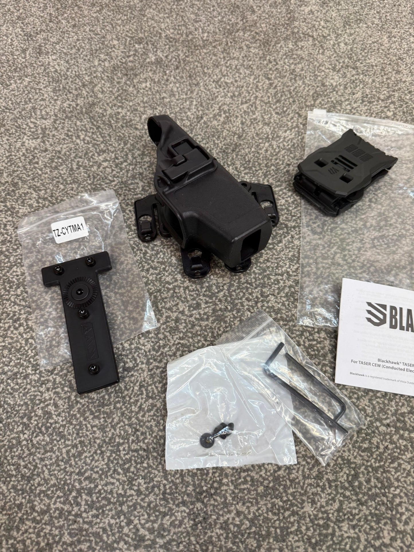 NEW Blackhawk CQC Taser X2 Holster Holder MOLLE Belt & AXON Ex Police Airsoft Cosplay
