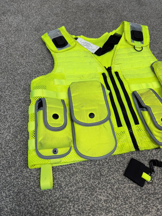 Ex Police Safariland Molle Vest Hi-Vis Tactical Utility Security Vest MEDIUM