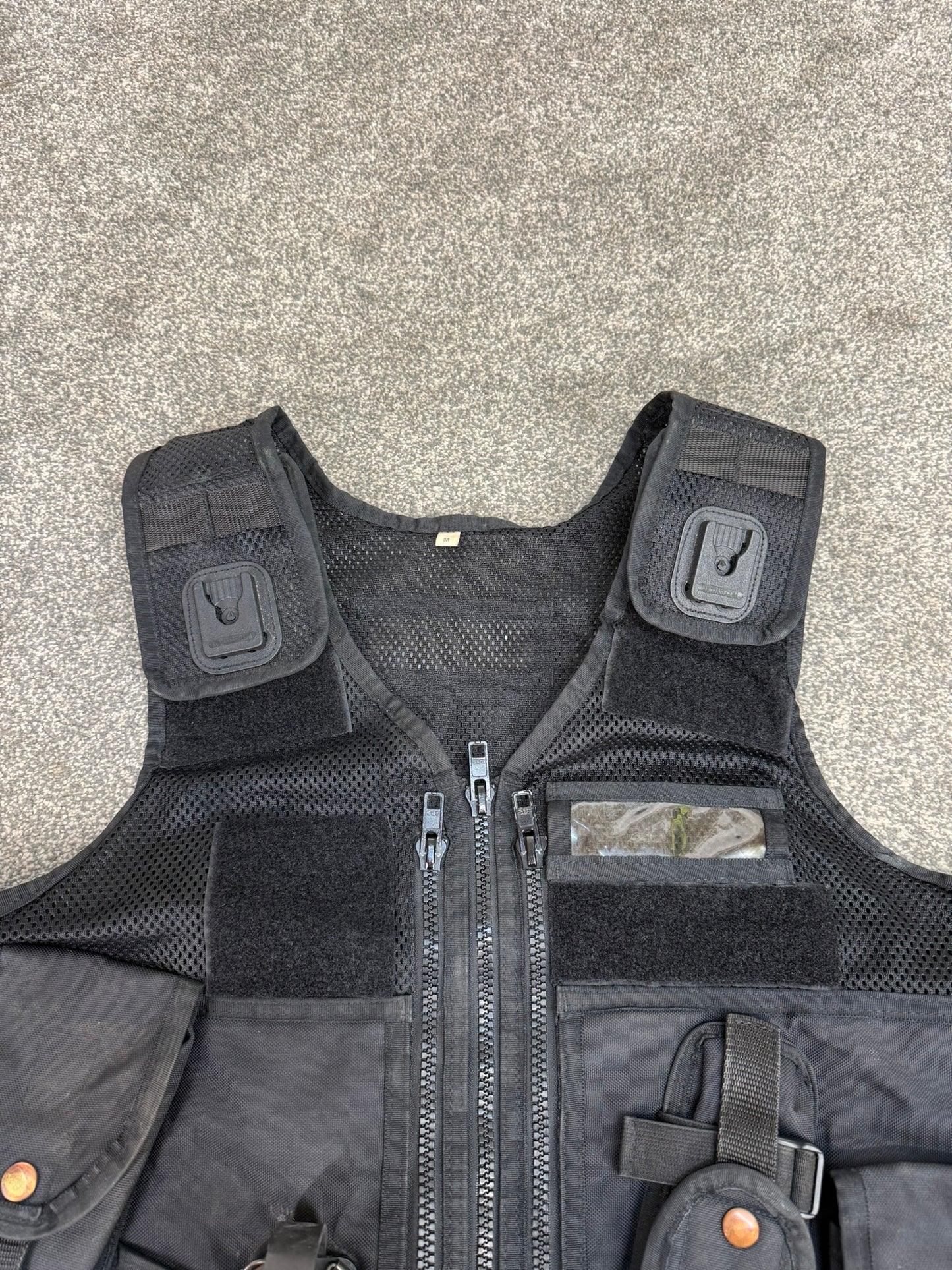 Black Arktis Tac Vest Ex Police Utility Vest & Pouches Security Airsoft - MEDIUM