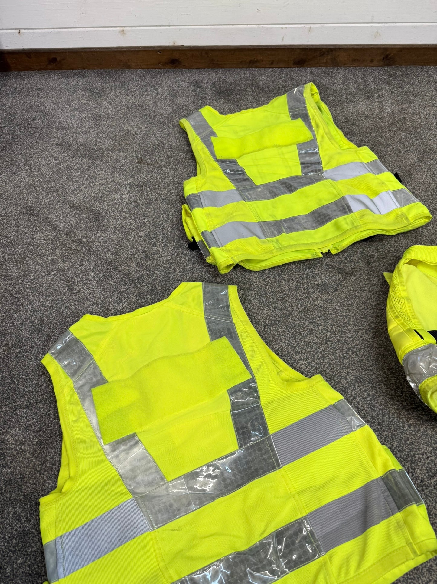 3x Ex Police Hi Vis Utility Tac Vest Job Lot SMALL Security Equipment Patrol Vests