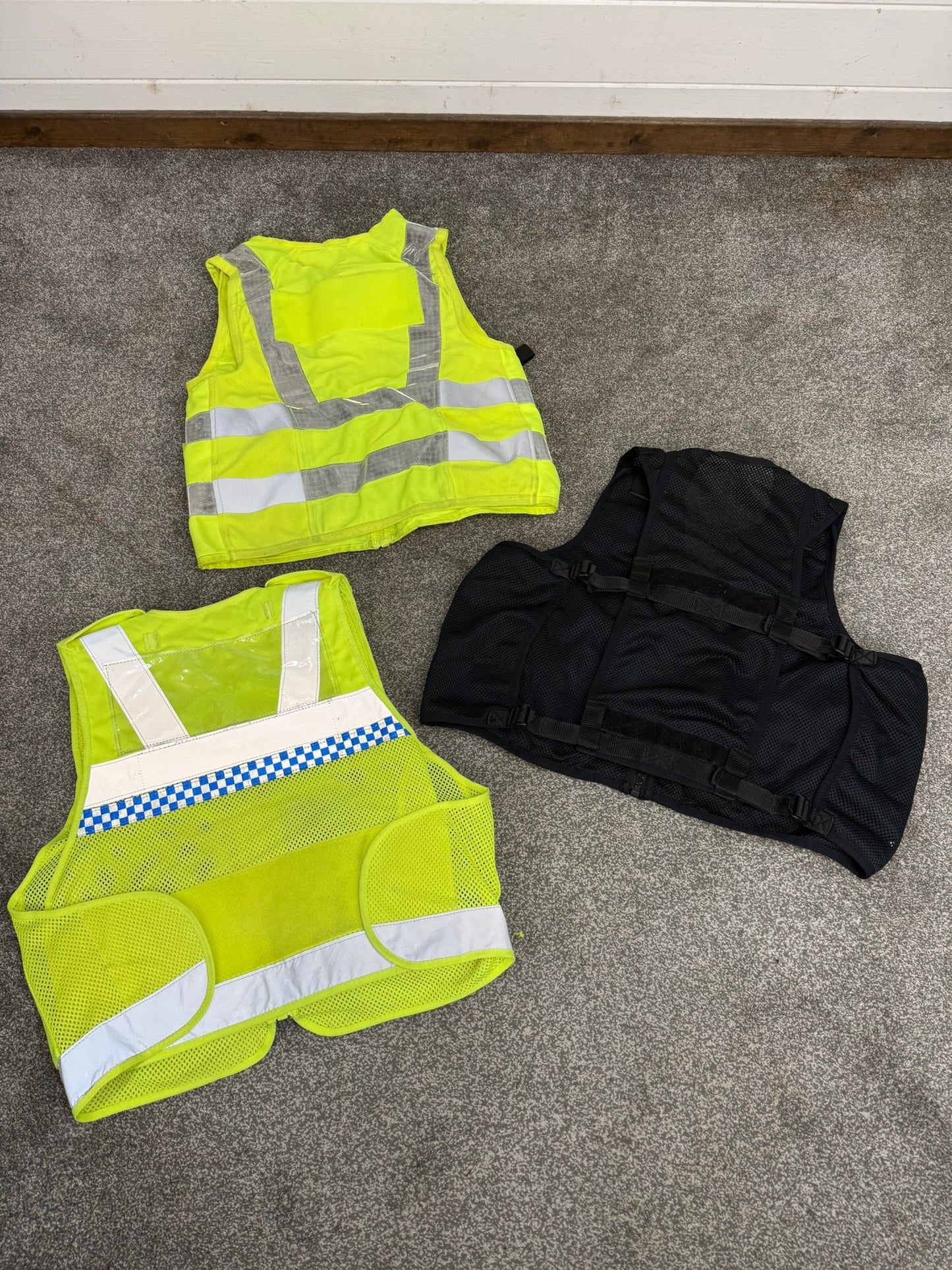 3x Ex Police Utility Tac Vest Job Lot MEDIUM Security Equipment Patrol Vests