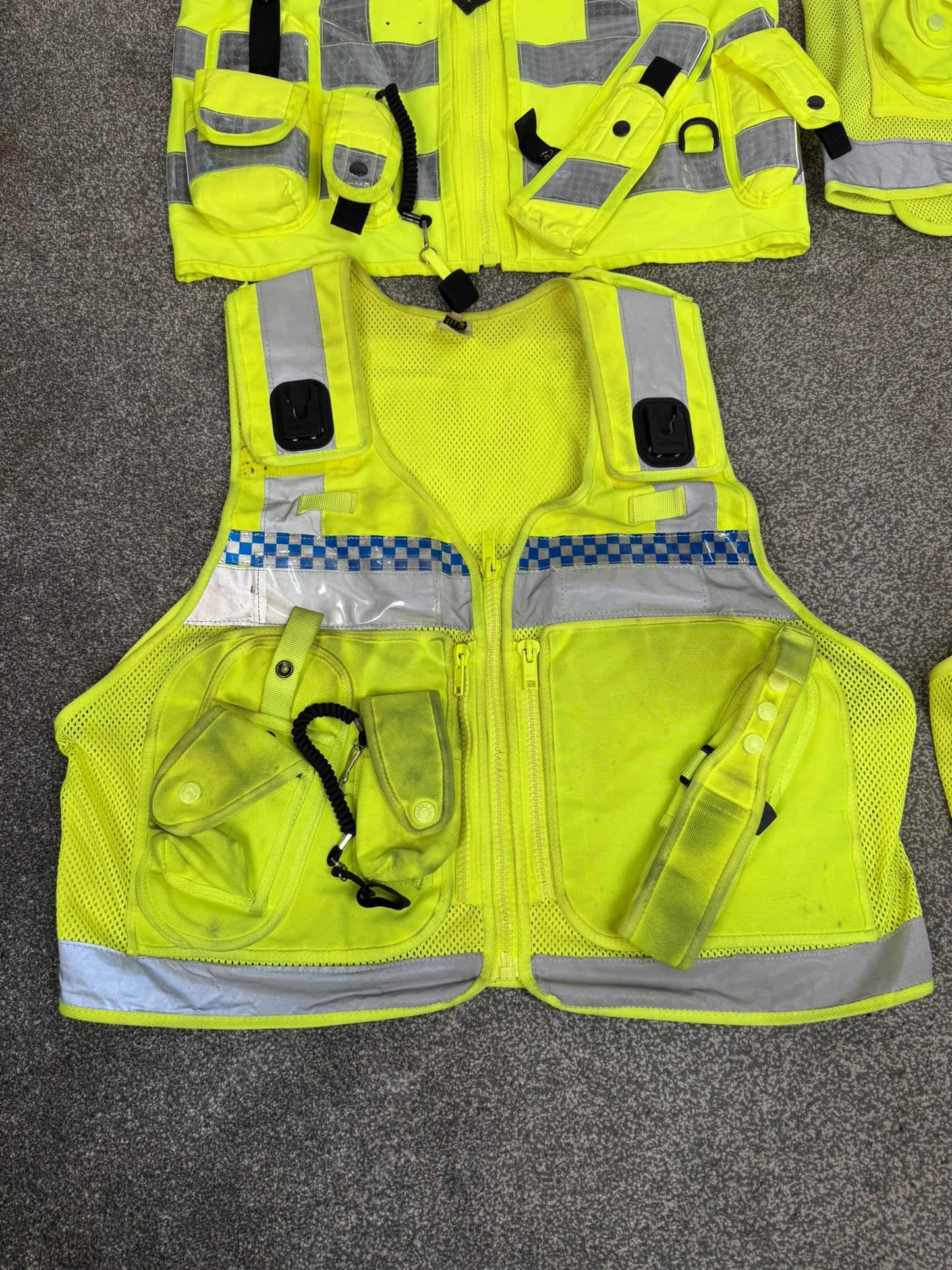 4x Ex Police Utility Tac Vest Job Lot LARGE Security Equipment Patrol Vests