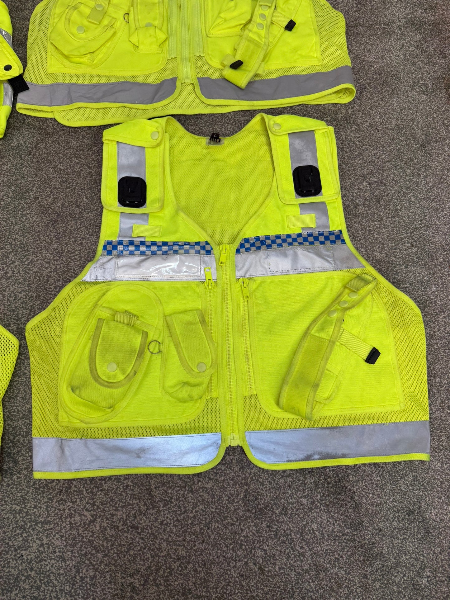 4x Ex Police Utility Tac Vest Job Lot LARGE Security Equipment Patrol Vests