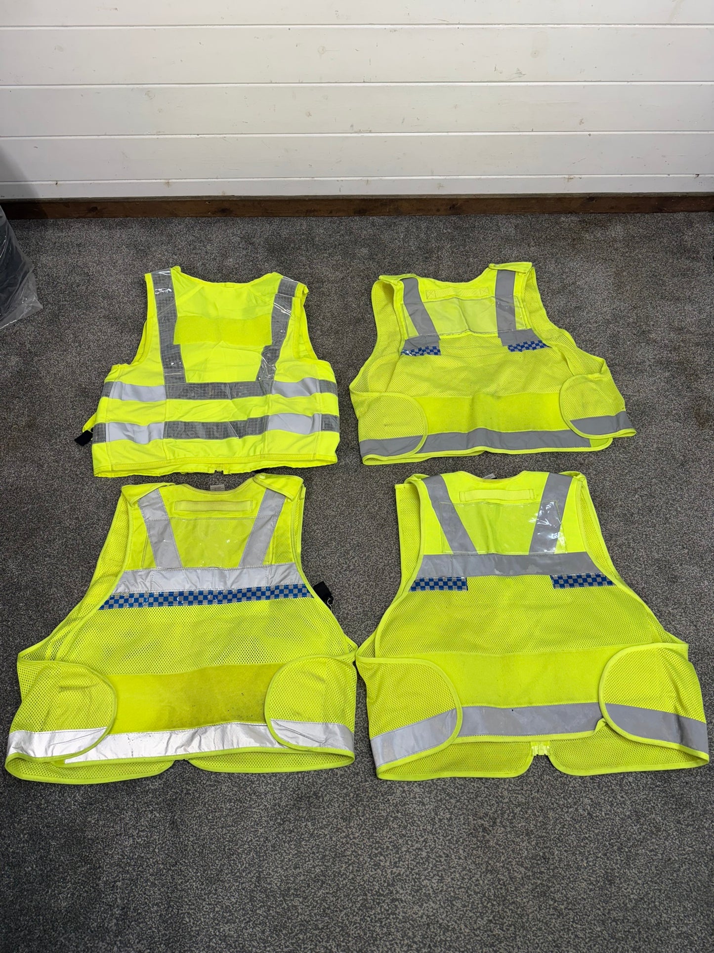 4x Ex Police Utility Tac Vest Job Lot LARGE Security Equipment Patrol Vests