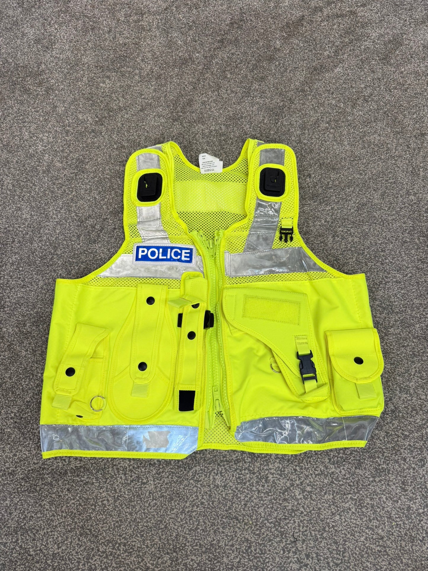 Badged Ex Police PWL Hi-Vis Taser Utility Tactical Vest Grade A Film TV Collector