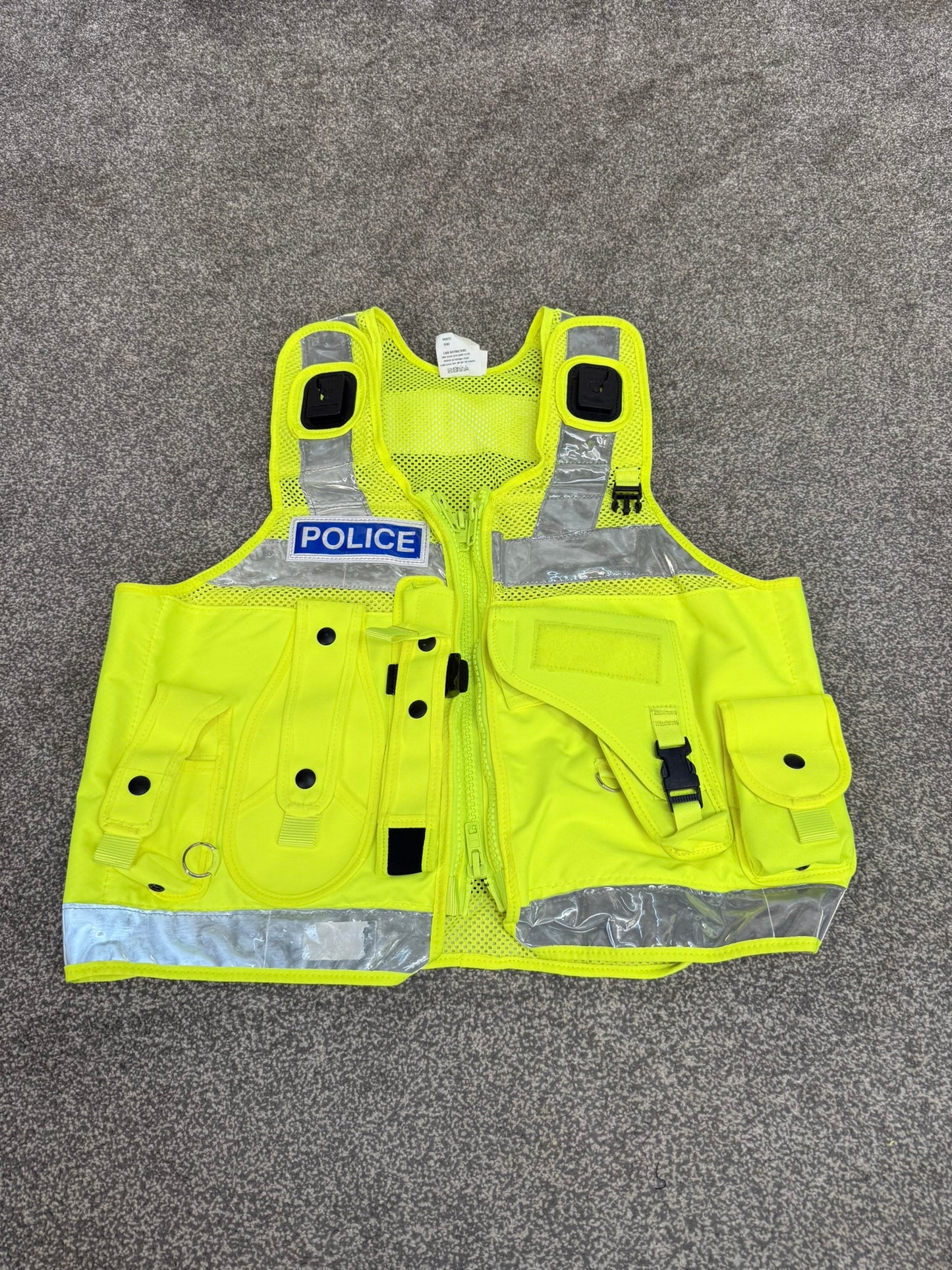 Badged Ex Police PWL Hi-Vis Taser Utility Tactical Vest Grade A Film TV Collector