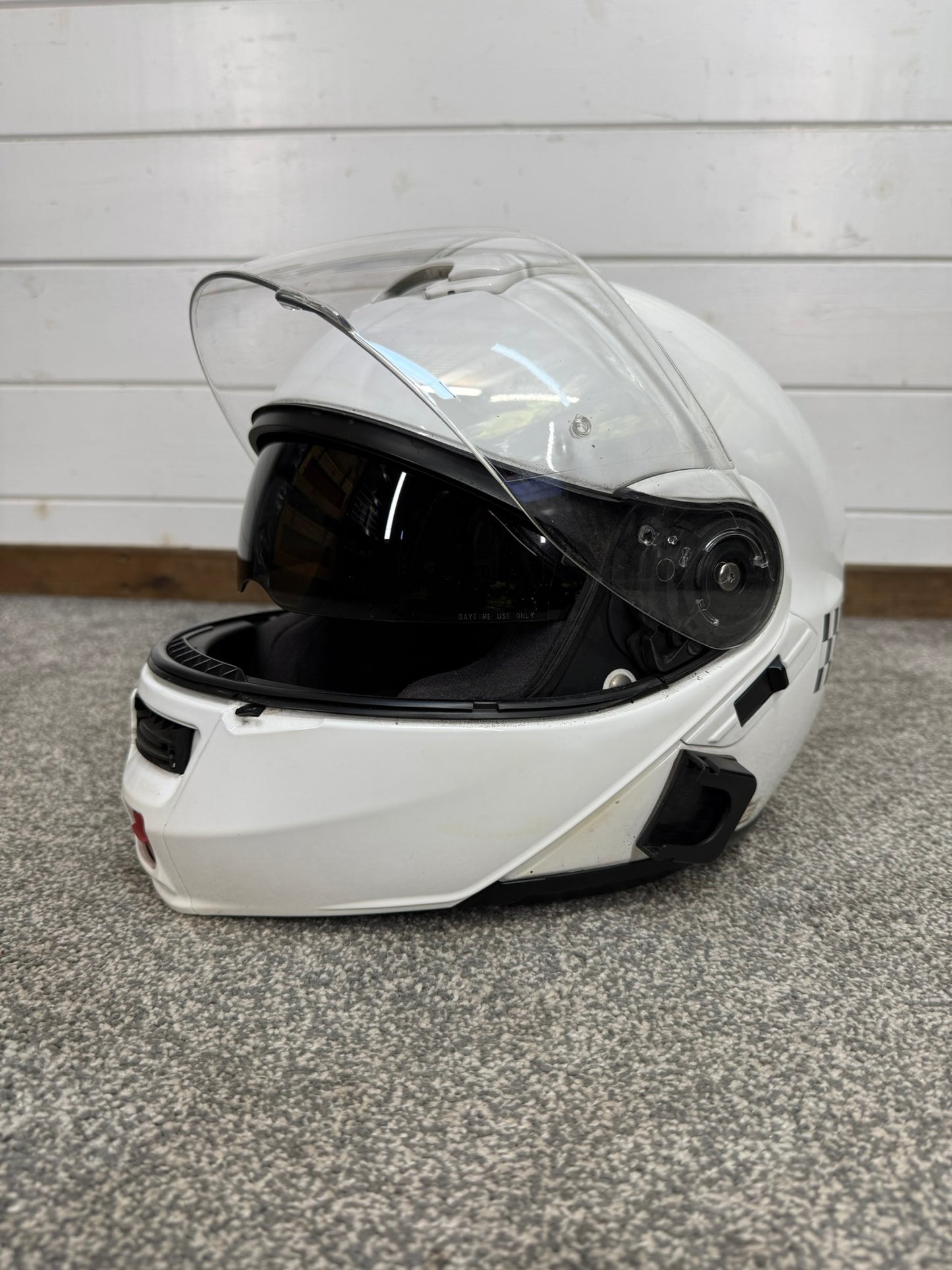 Ex Police Shoei Neotec Flip-Up Motorcycle Helmet - X Large