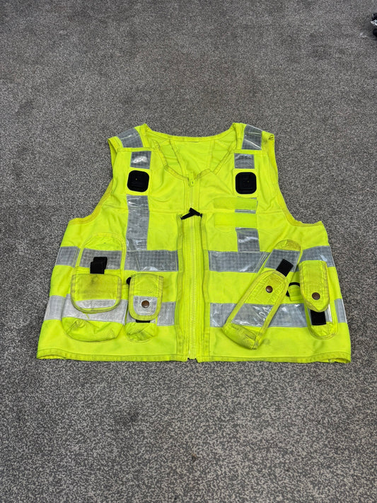 Ex Police Hi Vis Equipment Tac Vest Utility Vest & Pouches Model 774 Patrol SIA Security