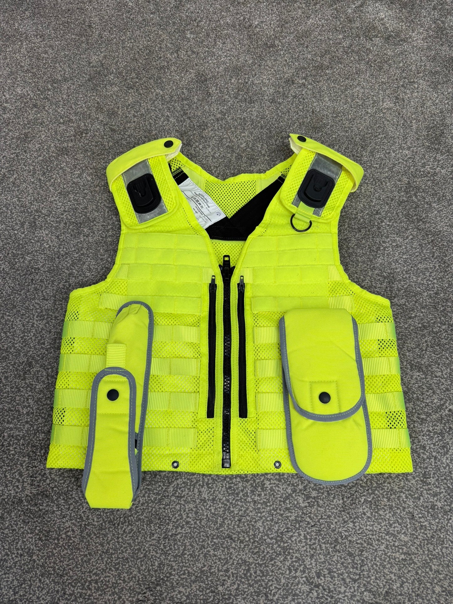 Safariland Hi-Vis MOLLE Vest Tactical Utility Security Vest Ex Police - SMALL