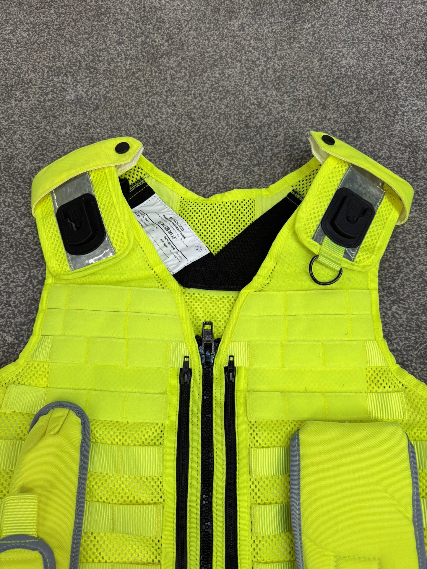 Safariland Hi-Vis MOLLE Vest Tactical Utility Security Vest Ex Police - SMALL