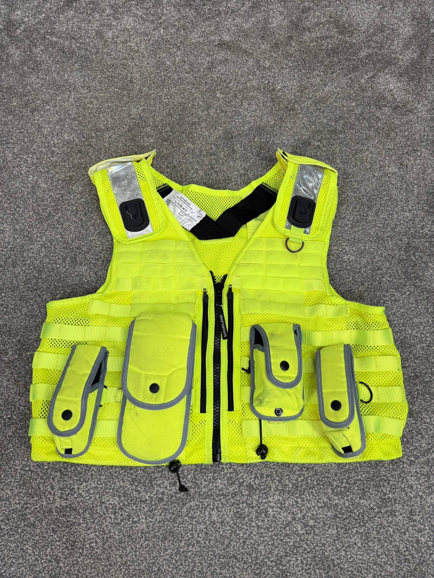 Safariland Hi-Vis MOLLE Vest Tactical Utility Security Vest Ex Police - XL