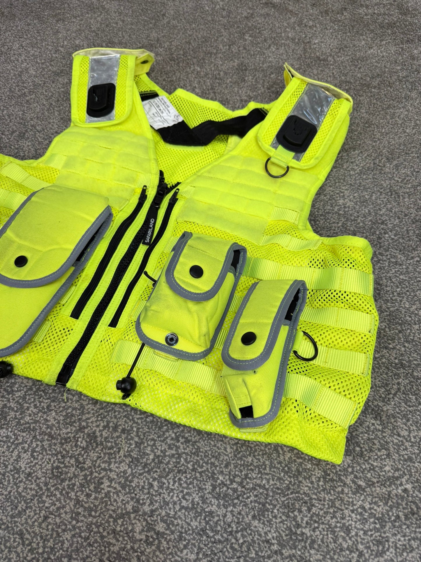 Safariland Hi-Vis MOLLE Vest Tactical Utility Security Vest Ex Police - XL