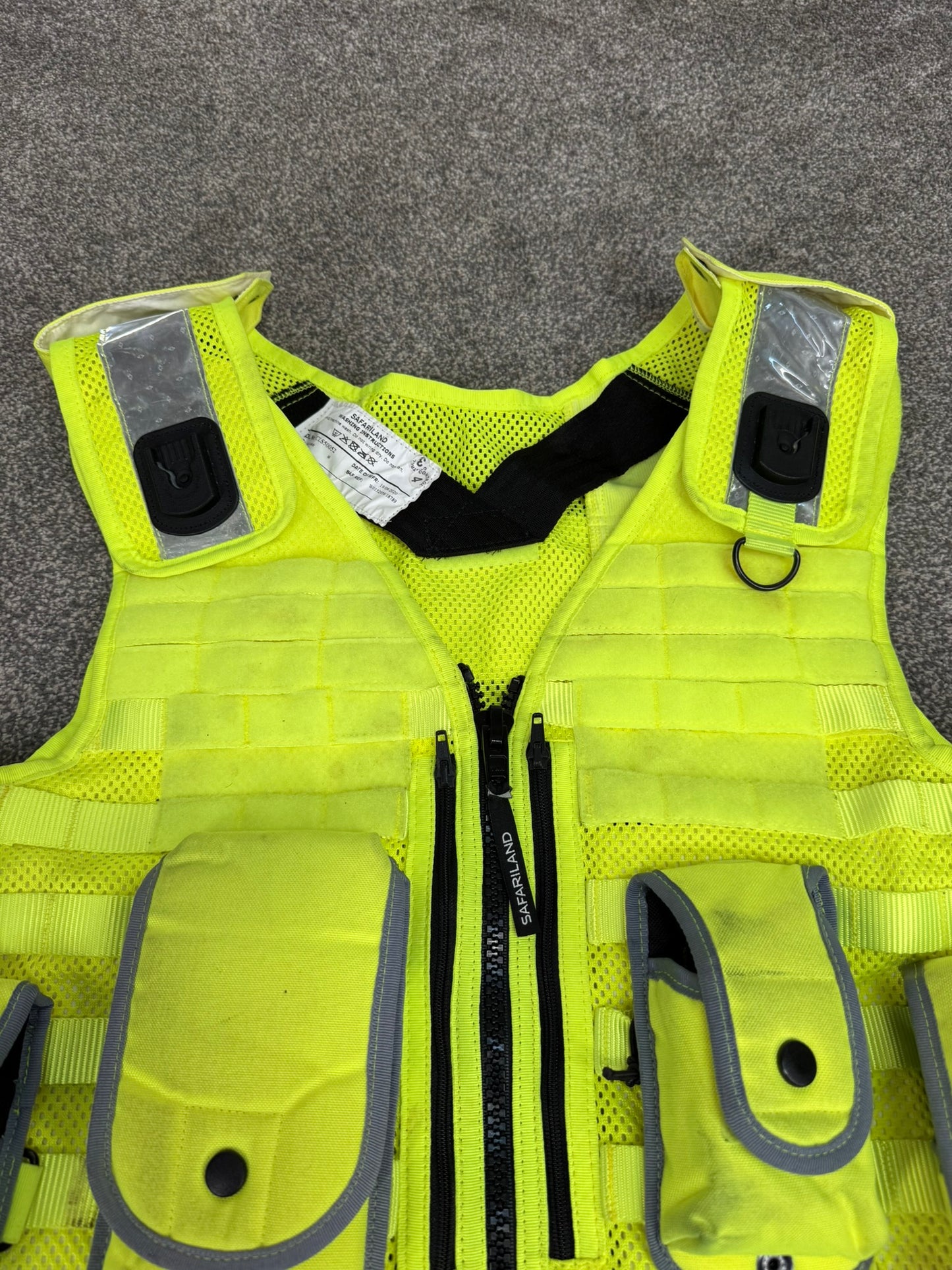 Safariland Hi-Vis MOLLE Vest Tactical Utility Security Vest Ex Police - XL