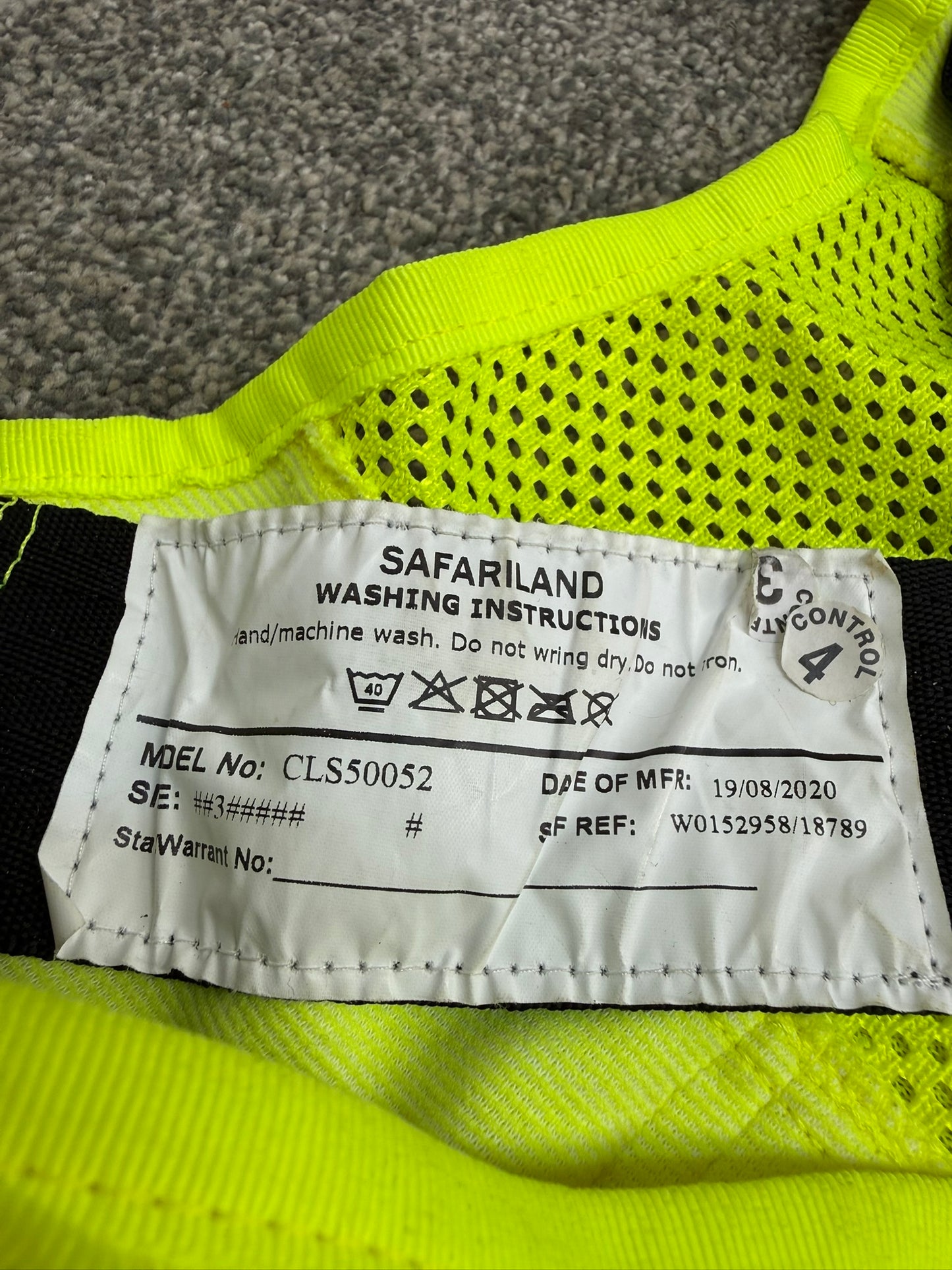 Safariland Hi-Vis MOLLE Vest Tactical Utility Security Vest Ex Police - XL