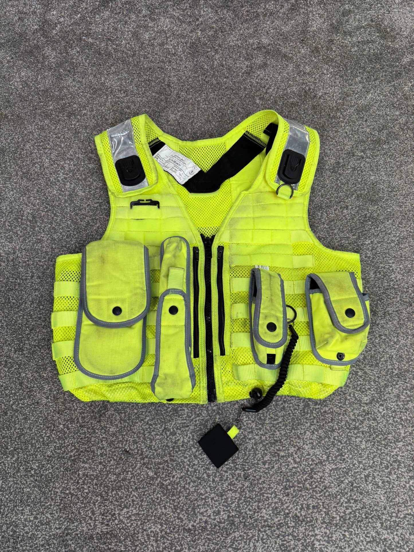 Safariland Hi-Vis MOLLE Vest & Pouches Tactical Utility Security Vest Ex Police - XL