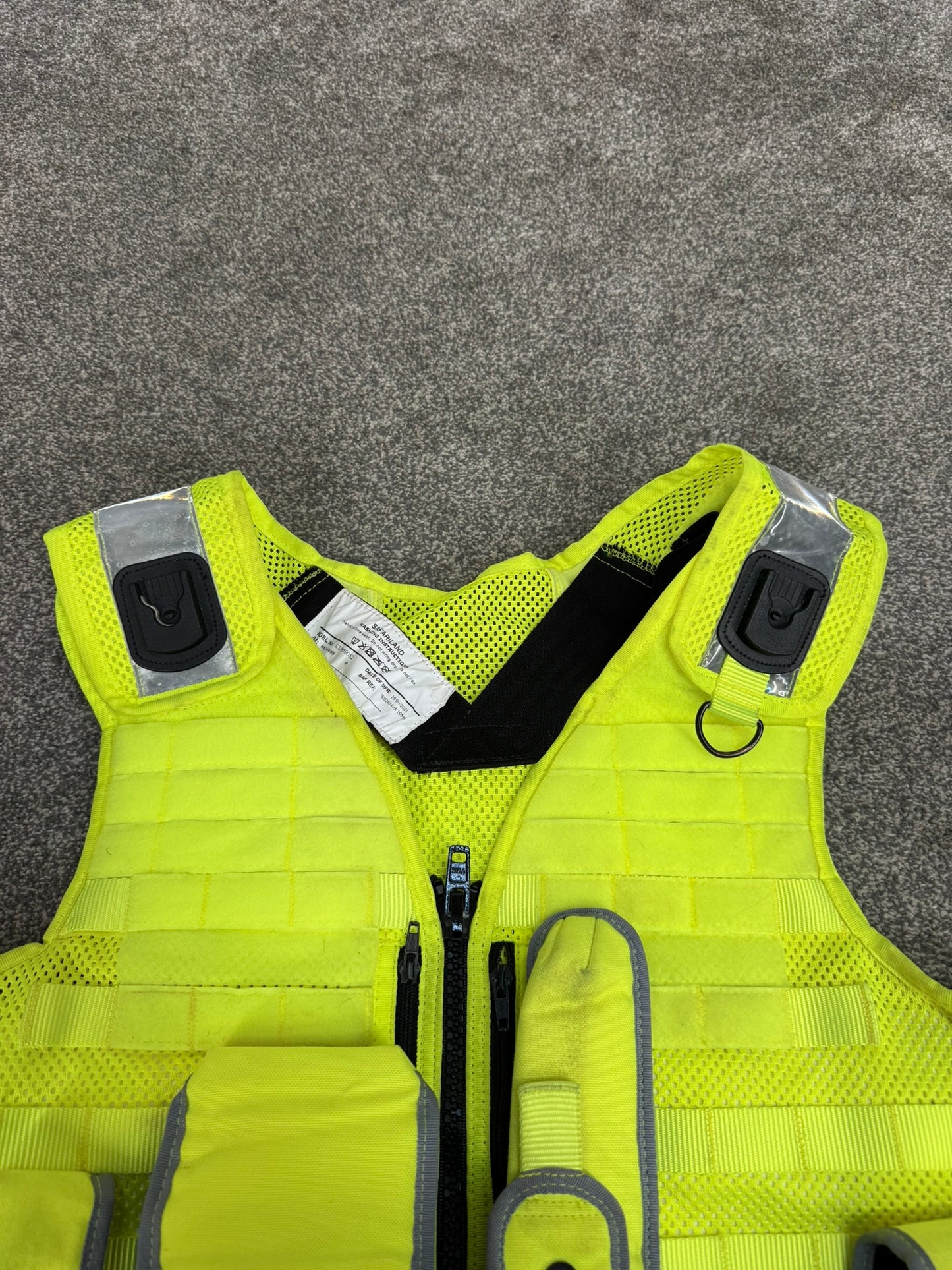 Safariland Hi-Vis MOLLE Vest & Pouches Tactical Utility Security Vest Ex Police - MED-LRG