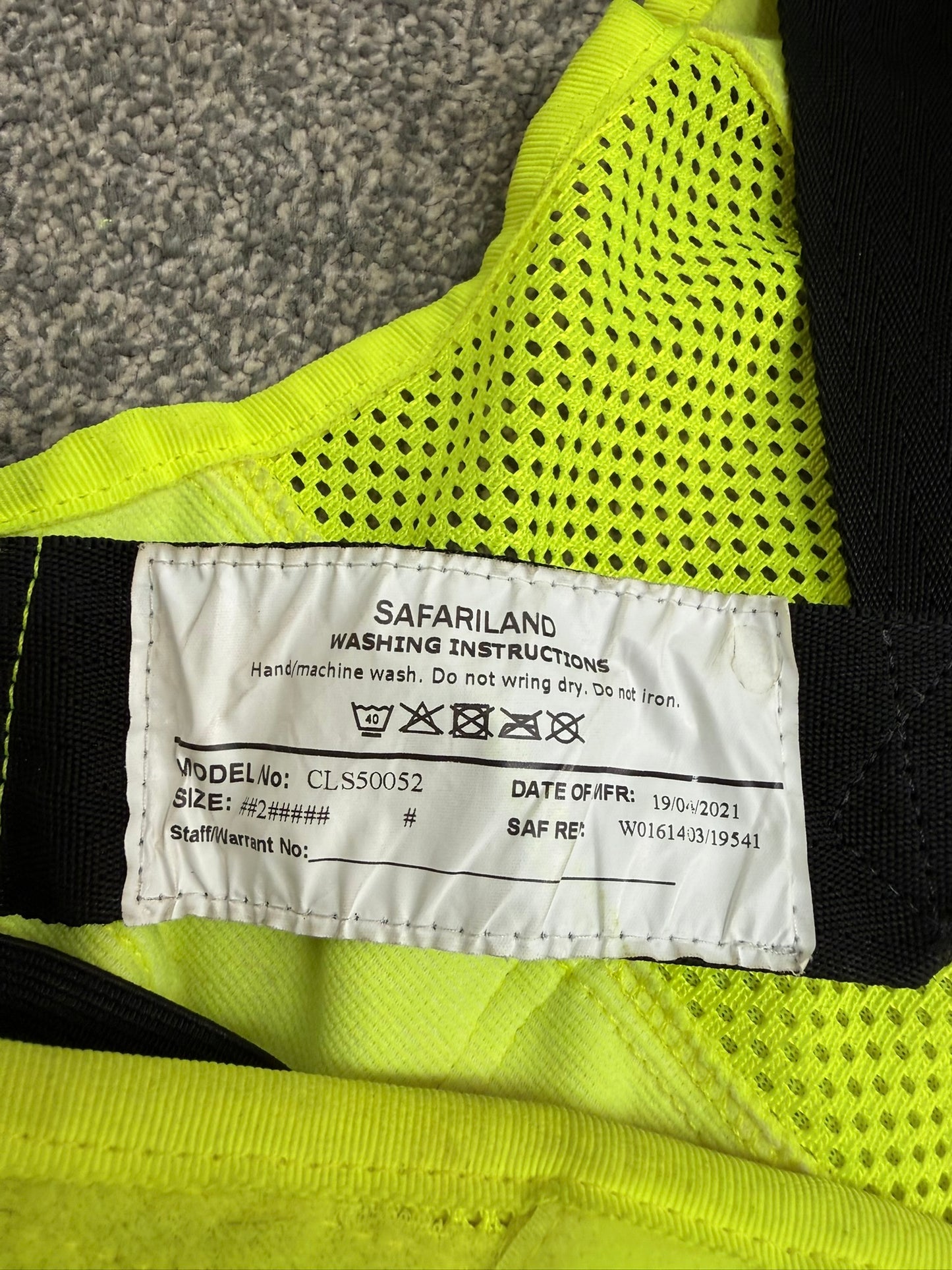 Safariland Hi-Vis MOLLE Vest & Pouches Tactical Utility Security Vest Ex Police - MED-LRG