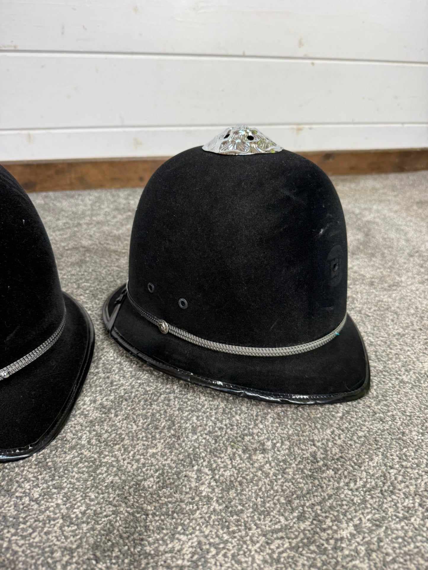 3x Ex Police Rose Top Custodian Bobby Helmet Job Lot Film Display Theatre