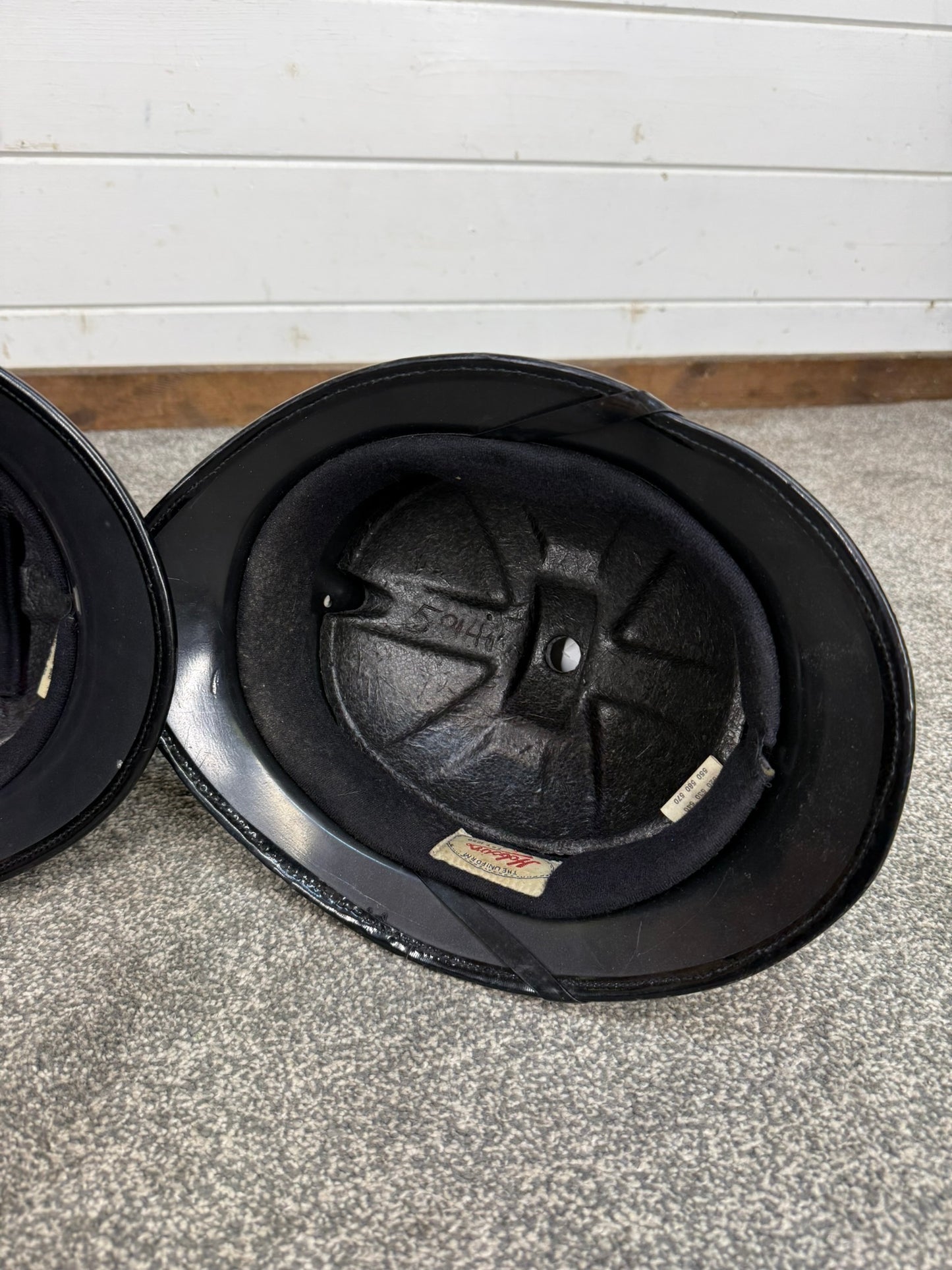 3x Ex Police Rose Top Custodian Bobby Helmet Job Lot Film Display Theatre