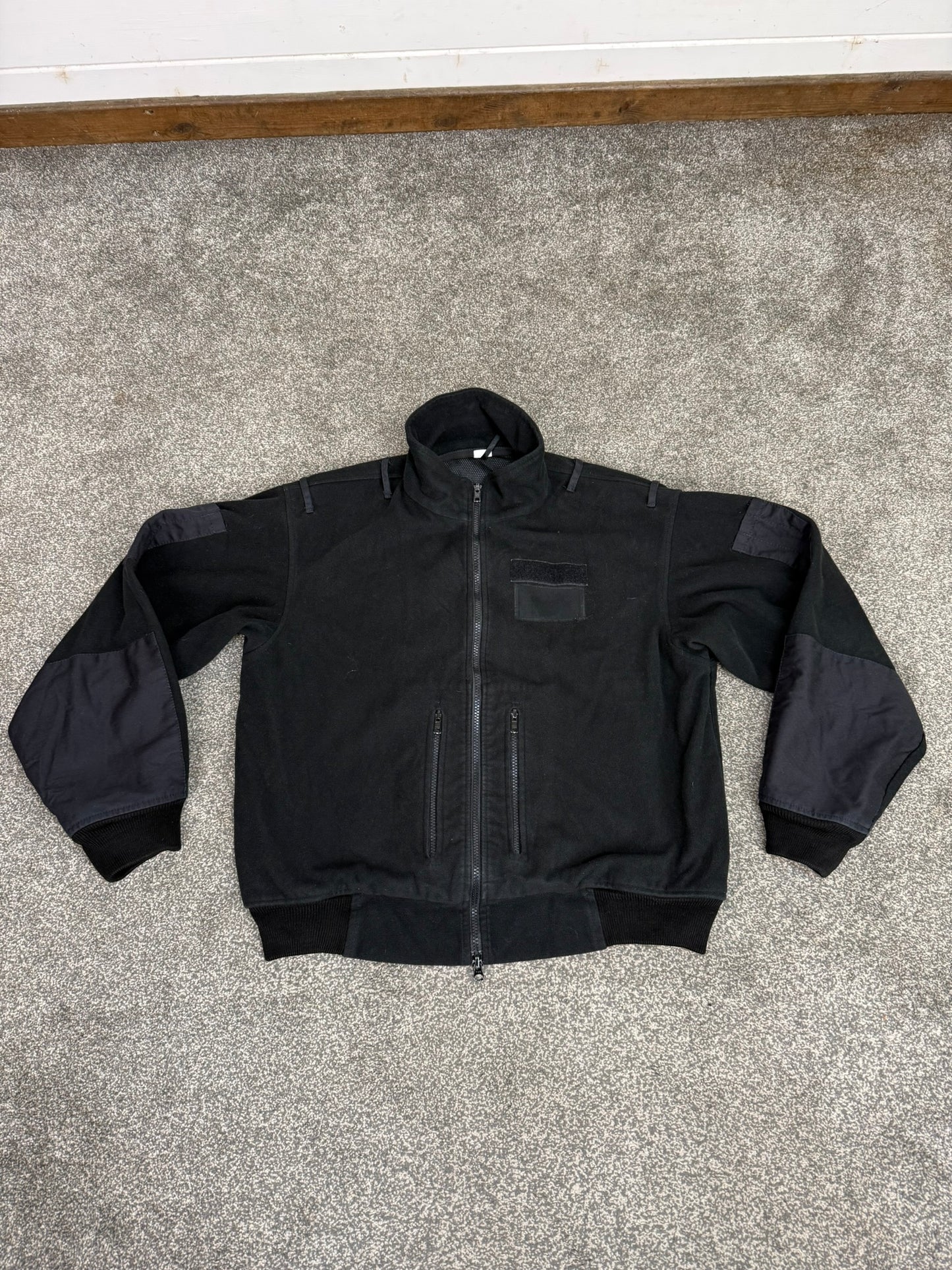 Ex Police Plain Black Tornado Fleece Jumper Security Work Riding Outdoor