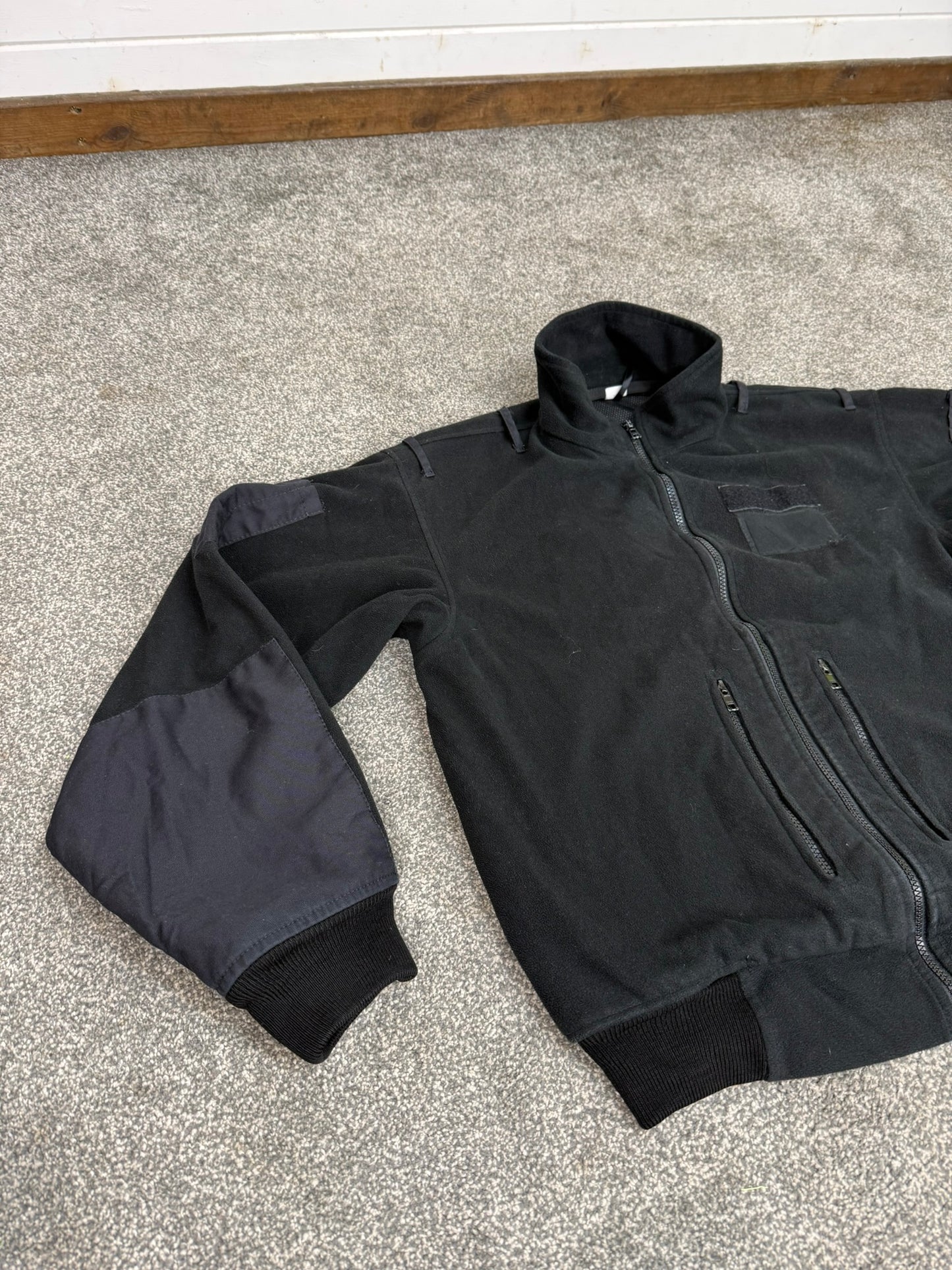 Ex Police Plain Black Tornado Fleece Jumper Security Work Riding Outdoor