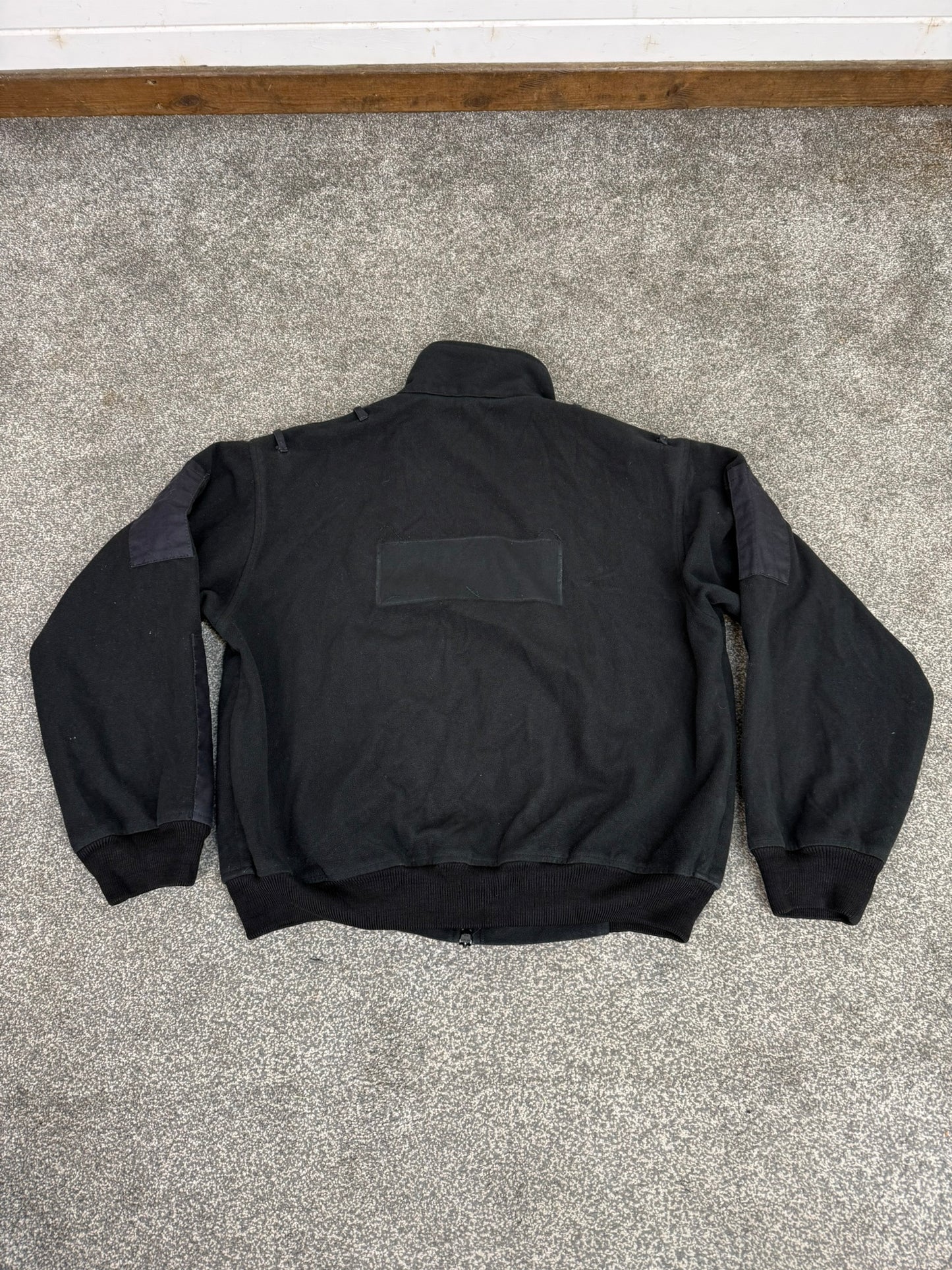 Ex Police Plain Black Tornado Fleece Jumper Security Work Riding Outdoor