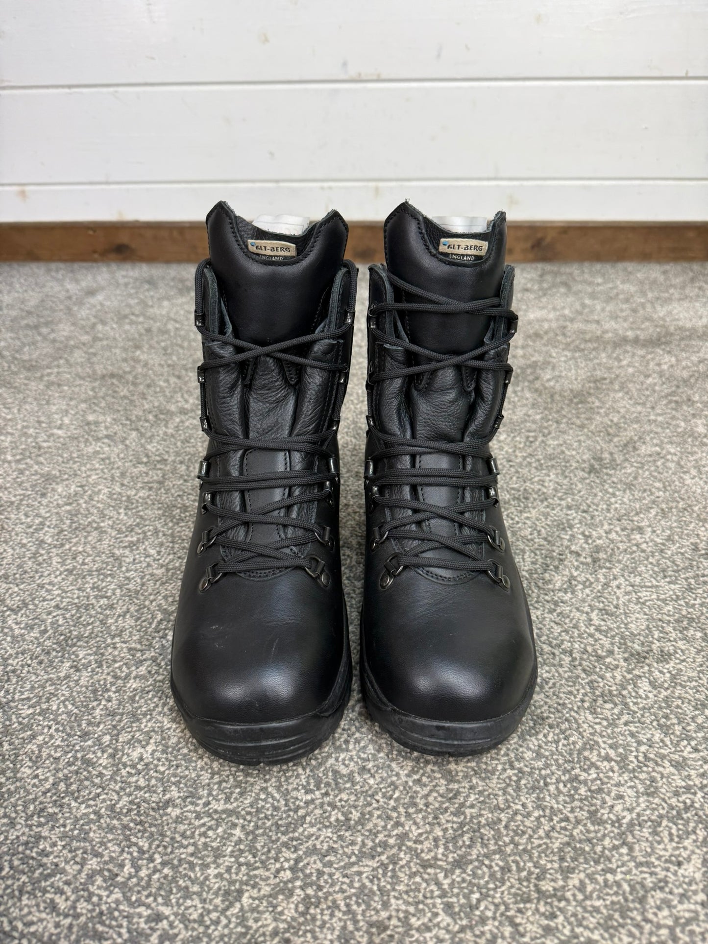 Altberg Peacekeeper P3 VS Black Leather Waterproof Combat Boots Size UK 5