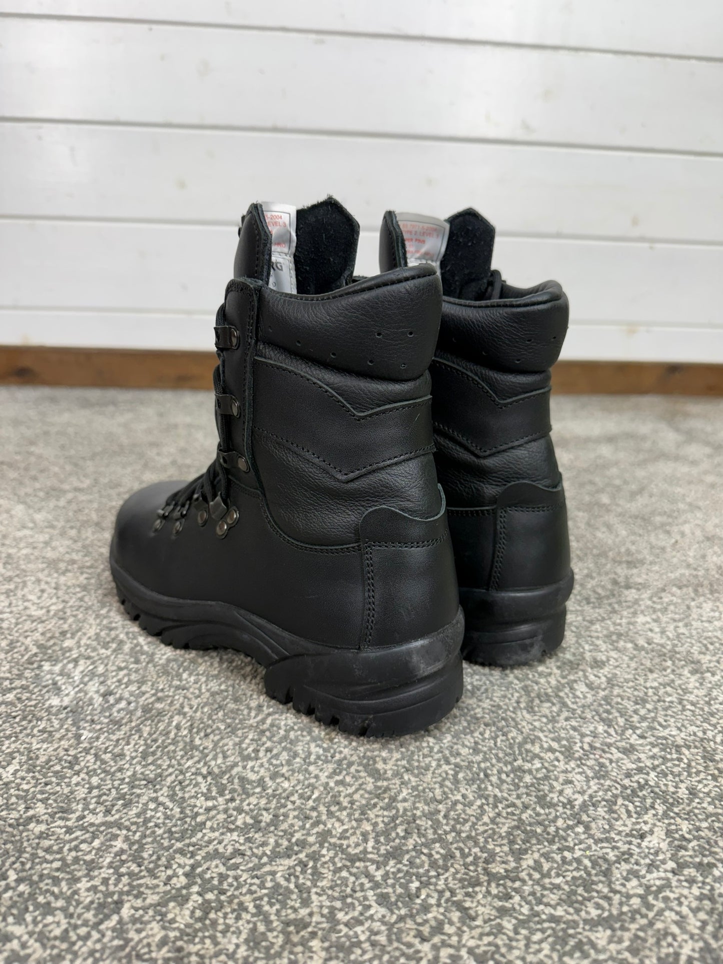 Altberg Peacekeeper P3 VS Black Leather Waterproof Combat Boots Size UK 5