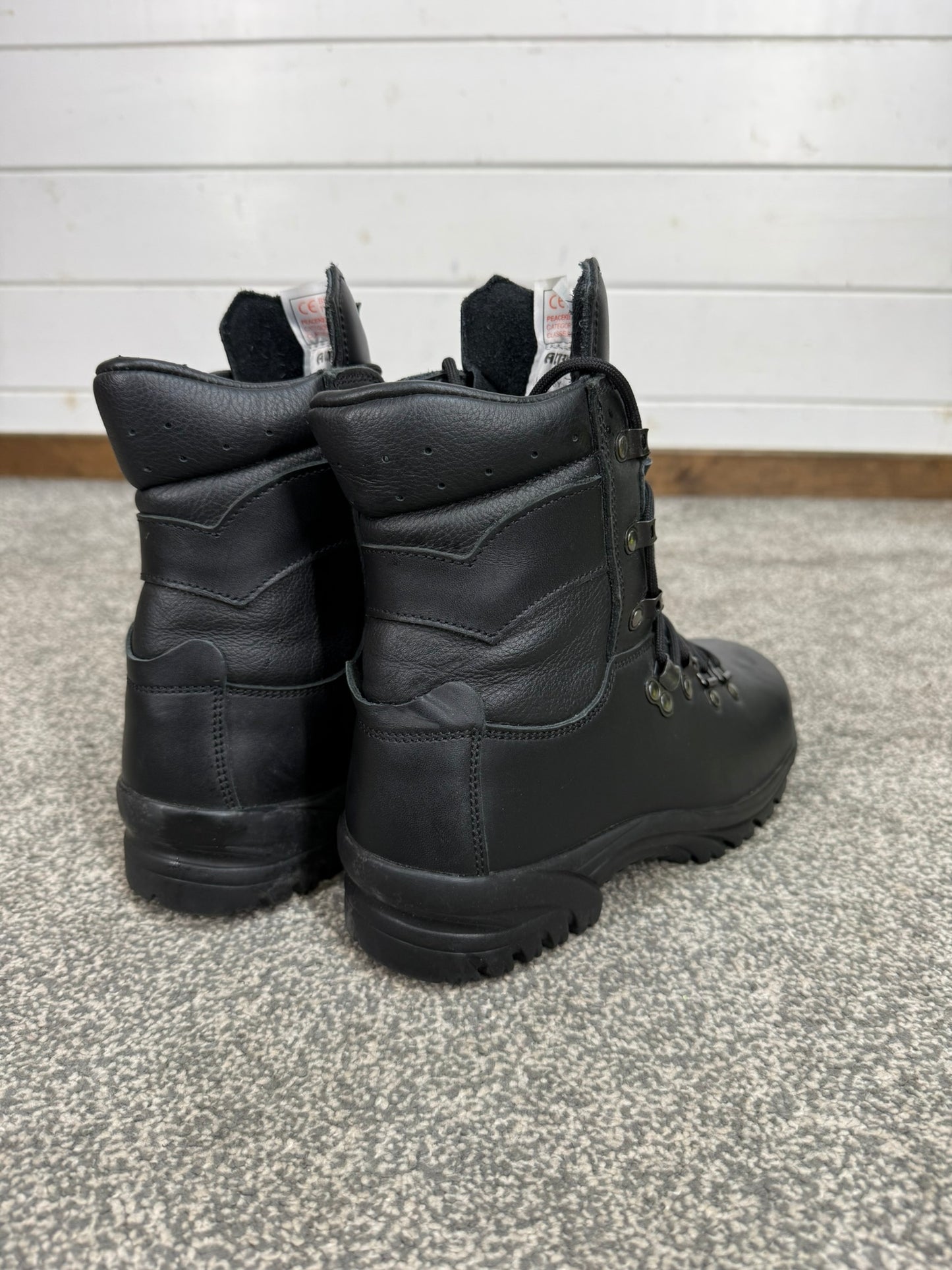 Altberg Peacekeeper P3 VS Black Leather Waterproof Combat Boots Size UK 5