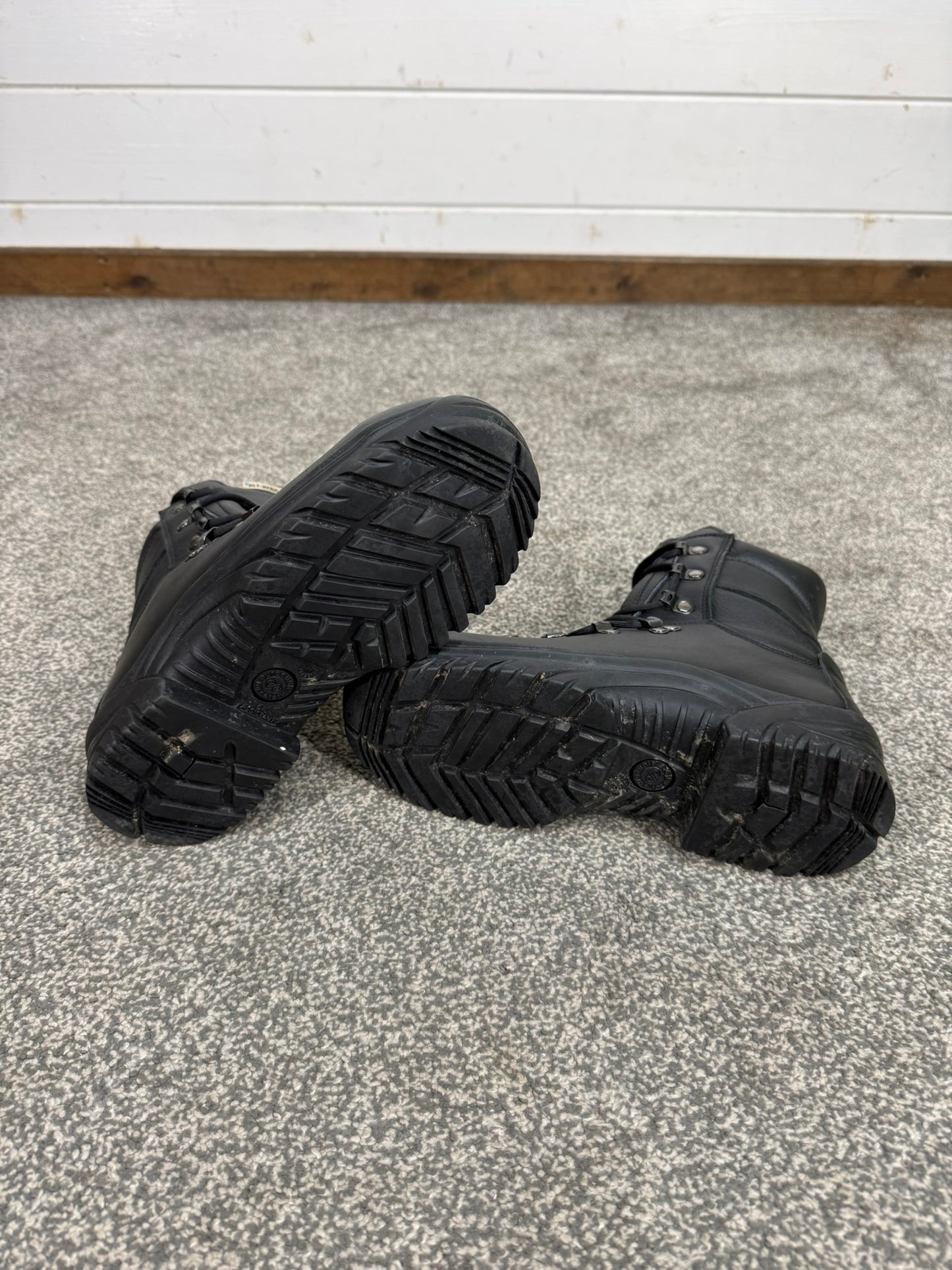 Altberg Peacekeeper P3 VS Black Leather Waterproof Combat Boots Size UK 5