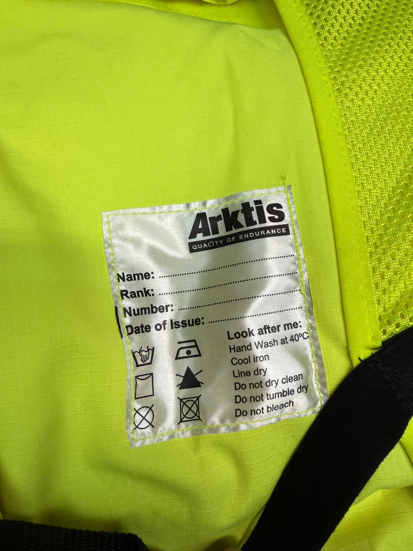 Ex Police Hi Vis Arktis Utility Vest Security Patrol Equipment Vest Marshall VGC - LARGE