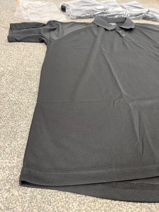 5x Ex Police HUNTER Tactical Nano Kool Black Wicking Polo Shirt Men's XXXL Job Lot Bundle