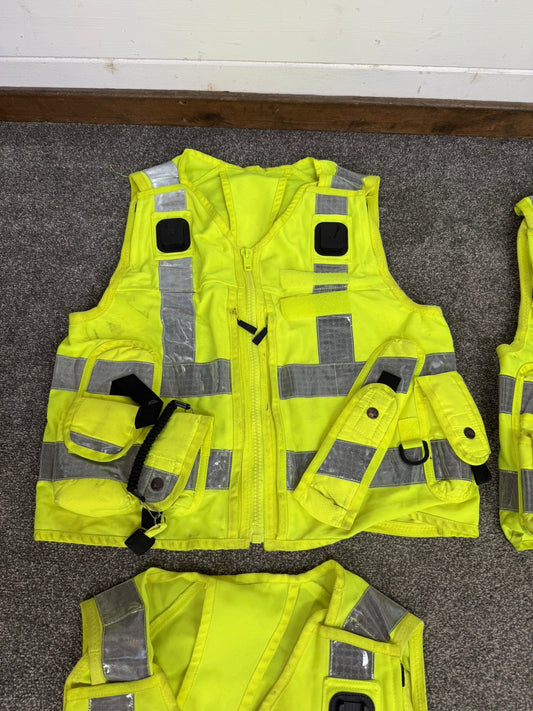 4x Ex Police Utility Tac Vest Job Lot LARGE Security Equipment Patrol Vests