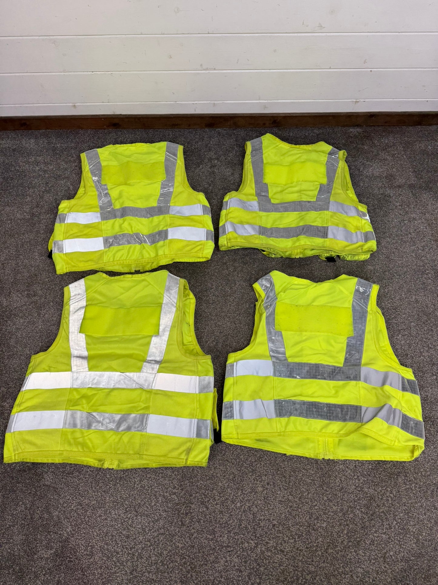 4x Ex Police Utility Tac Vest Job Lot LARGE Security Equipment Patrol Vests