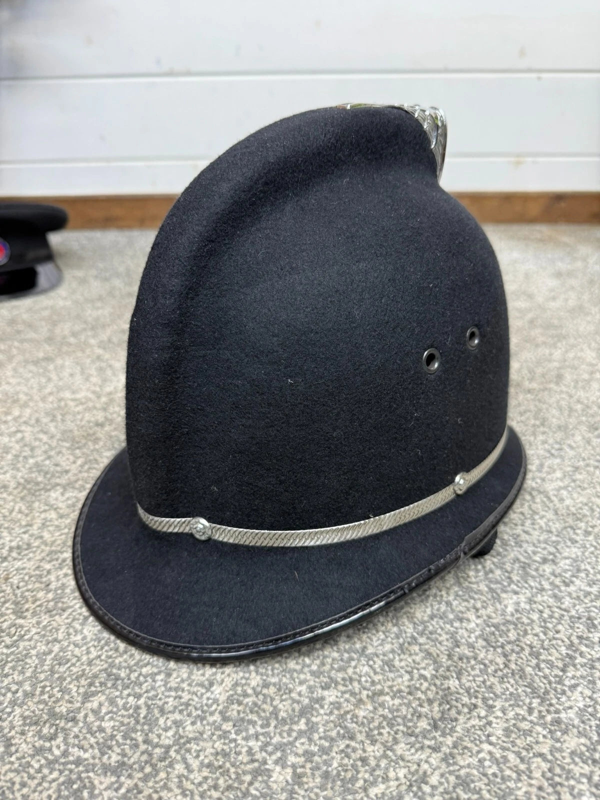 Obsolete Essex Police Bobby Helmet Coxcomb Hat Collector Memorabilia