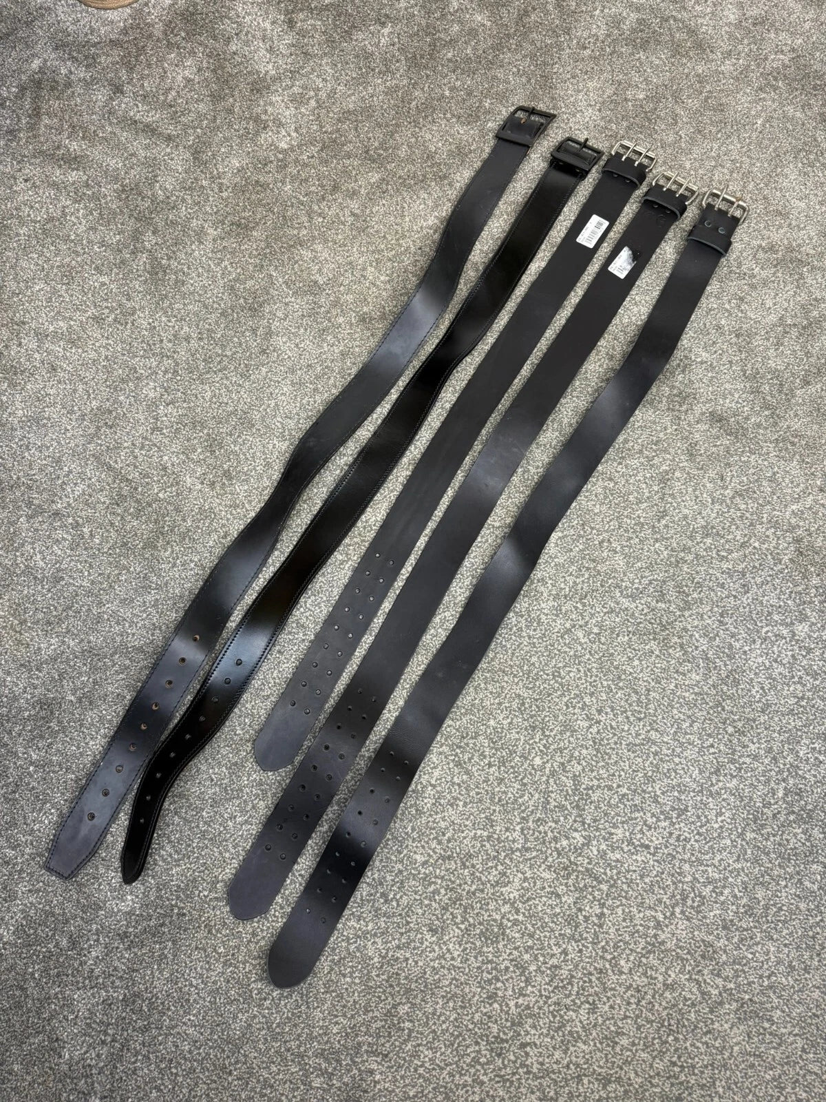 5x Ex Police 2" Leather Duty Belt Job Lot Security Pouches Big Sizes