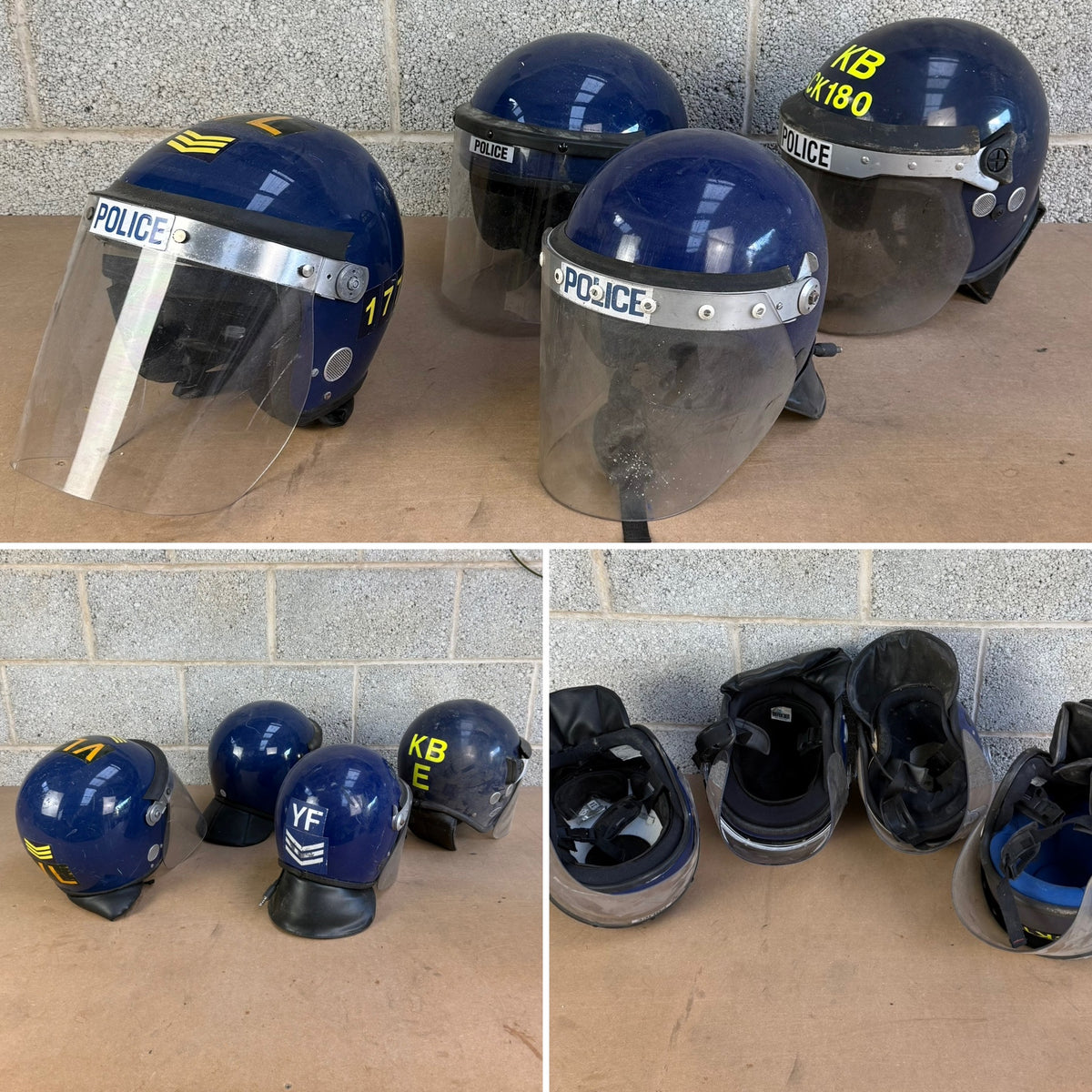 Ex Police Pallet Job Lot Bundle Grade B - Jackets Vests Hats Riot Guards Helmets Boots Fleeces & More!