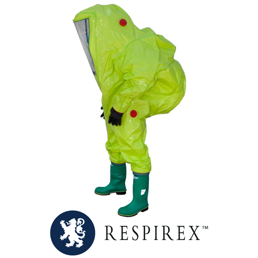 Respirex Tychem TK Gas Chemical Suit Type 1A HAZMAT Suit Size XL