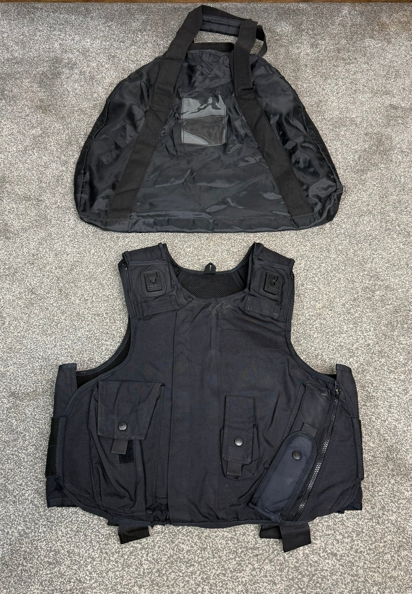 Ex Police Highmark Body Armour Vest LARGE Anti Stab & Ballistic HG1A / KR1 With Bag Security
