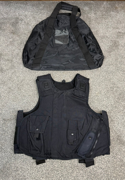 Ex Police Highmark Body Armour Vest LARGE Anti Stab & Ballistic HG1A / KR1 With Bag Security