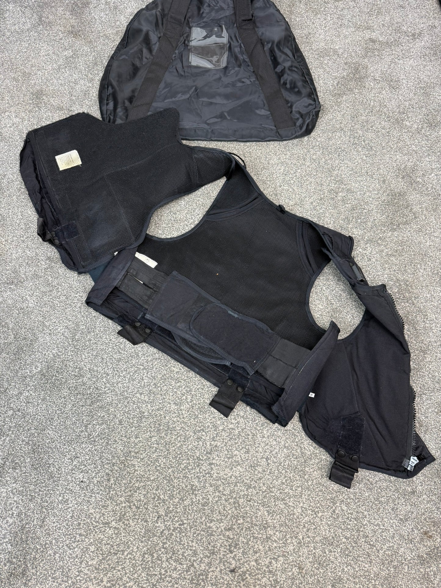Ex Police Highmark Body Armour Vest LARGE Anti Stab & Ballistic HG1A / KR1 With Bag Security