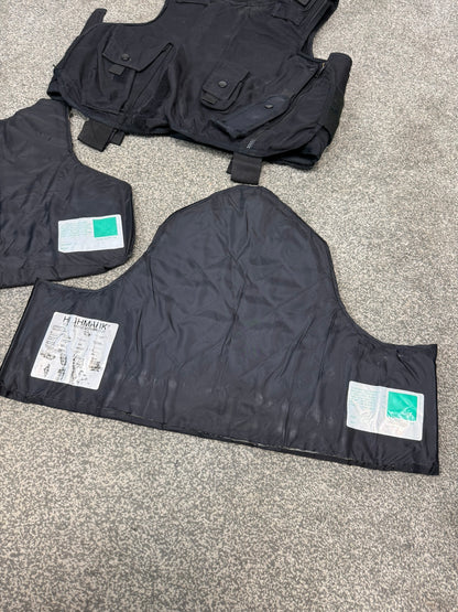 Ex Police Highmark Body Armour Vest LARGE Anti Stab & Ballistic HG1A / KR1 With Bag Security