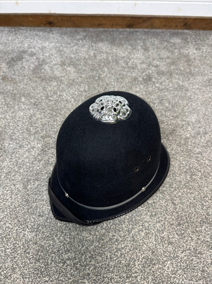 Ex Police Bobby Custodian Helmet Rose Top 58cm Fancy Dress Display