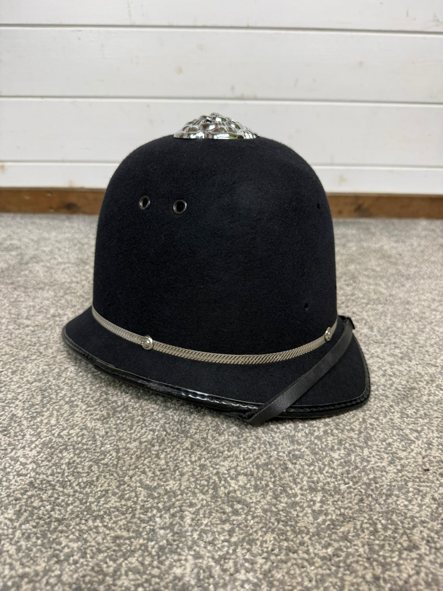 Ex Police Bobby Custodian Helmet Rose Top 59cm Fancy Dress Display